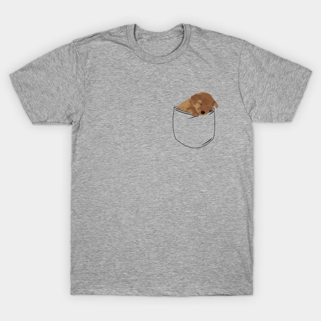 Pocket Puppy T-Shirt by DJV007